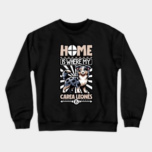 Home is with my Leonese Sheepdog Crewneck Sweatshirt